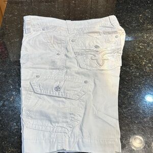 Rock Revival White Men Shorts